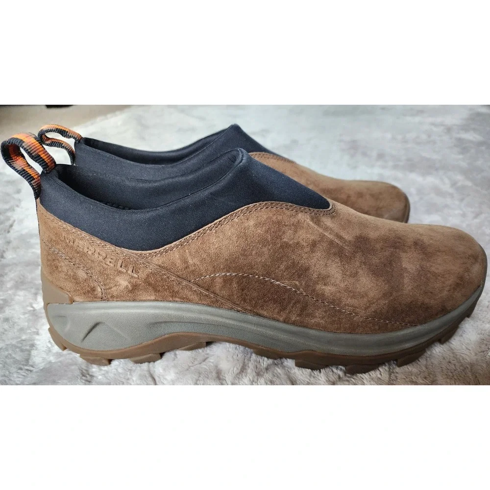 Merrell Winter Moc 3 Earth Brown Suede Mens Slip On Shoes 11 J004455
